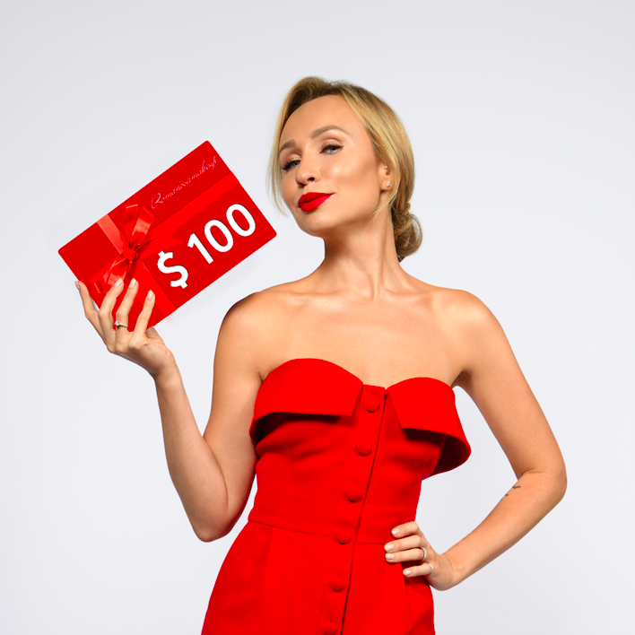 Louis Vuitton “Louis” Gift Card + Envelope +Gift Note + 30” Red Ribbon